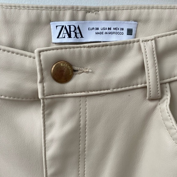 Zara faux leather pants - Picture 5 of 7